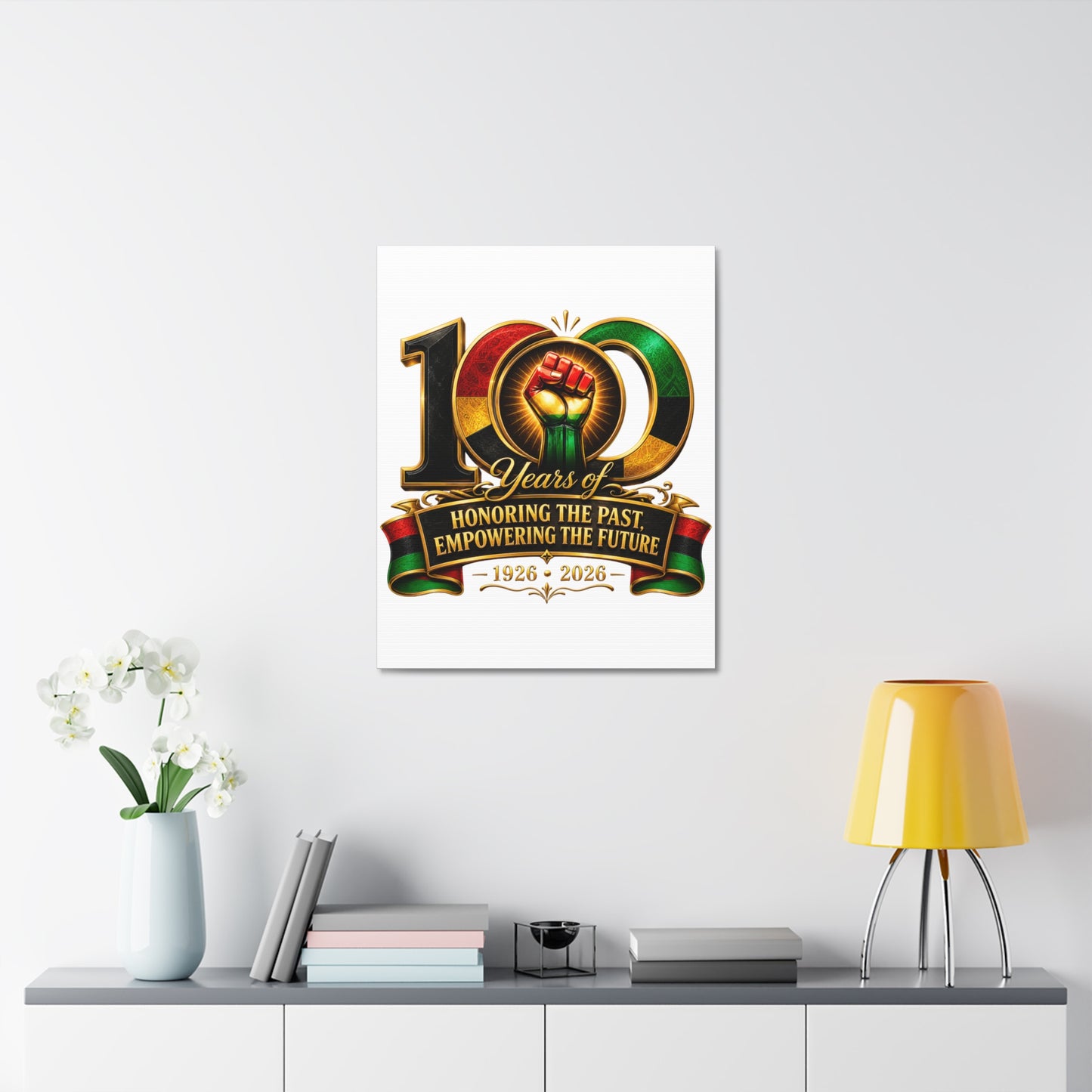 100 Years Anniversary Canvas — "Honoring the Past, Empowering the Future" (1926–2026)