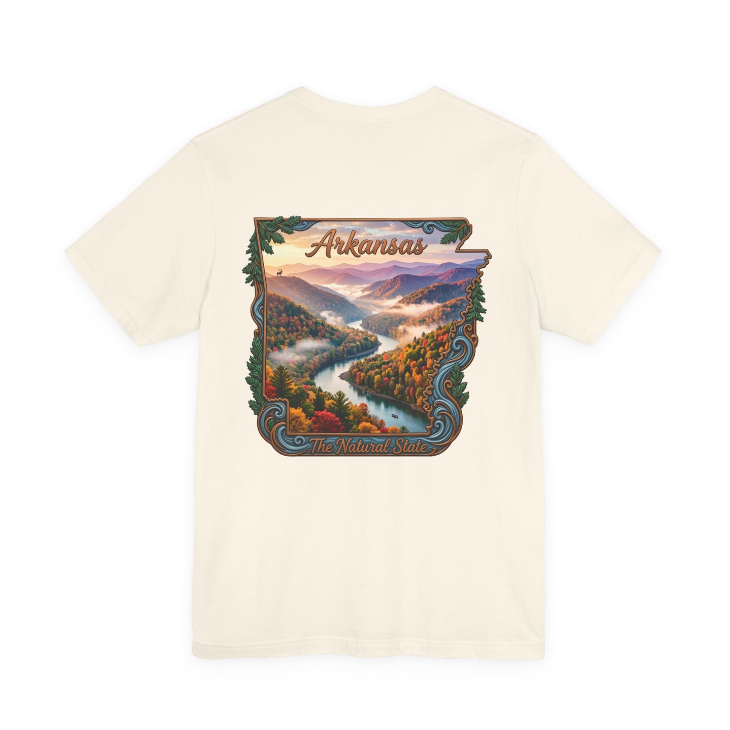 Arkansas Scenic River Tee — The Natural State Retro Landscape T-Shirt