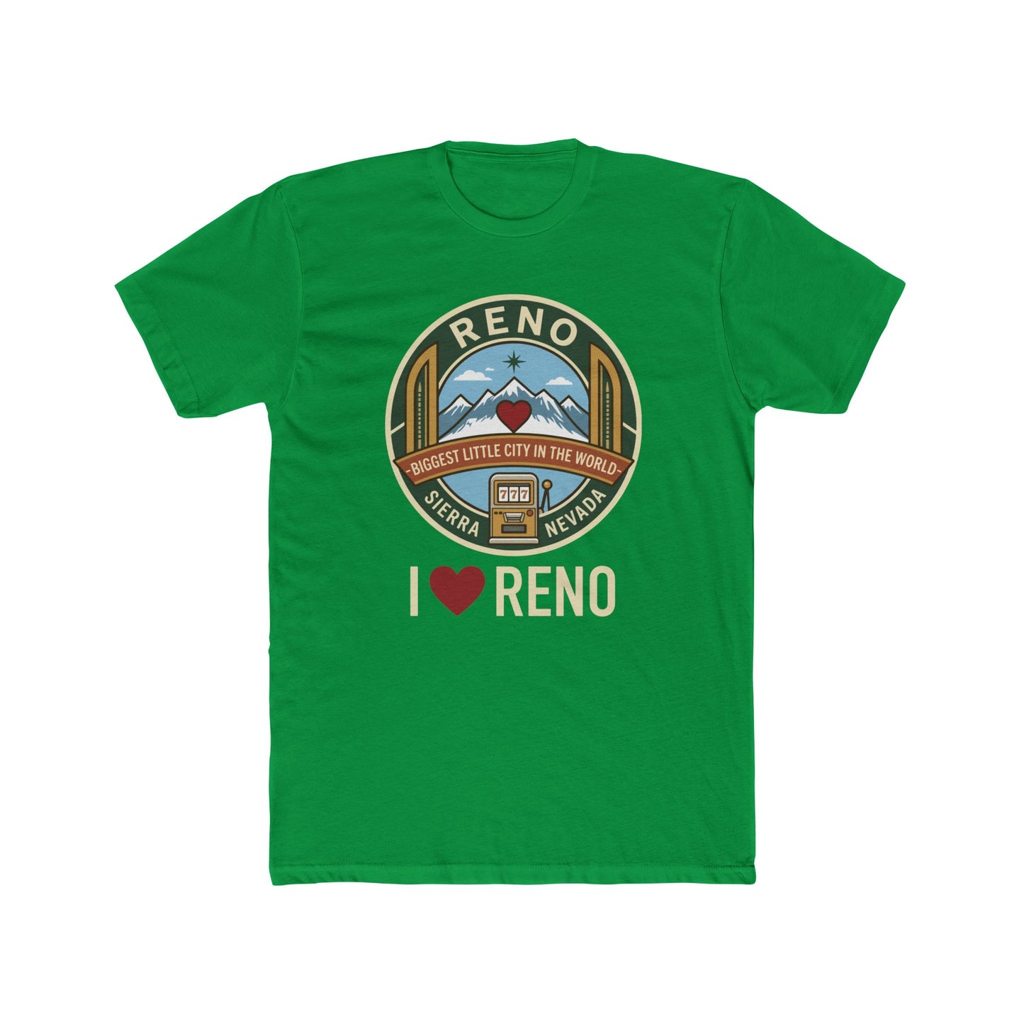 Reno Vintage Badge T-Shirt — I  Reno Retro Cityscape Tee