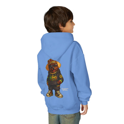 Youth Hoodie – 'King' Bear Streetwear Pullover