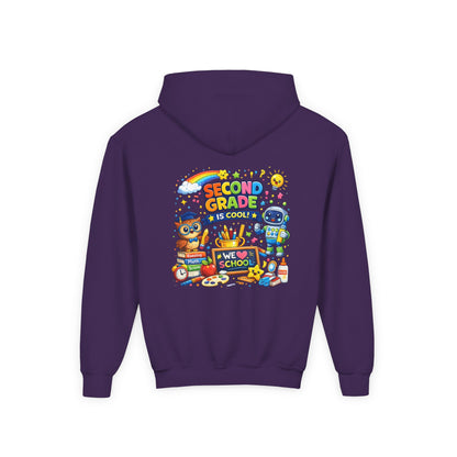 Second Grade Hoodie — 'Second Grade Is Cool' Kids Back-to-School Sweatshirt