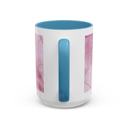 Mom Definition Accent Coffee Mug – Inspirational Pink Marble Mother’s Day Gift (11/15oz)