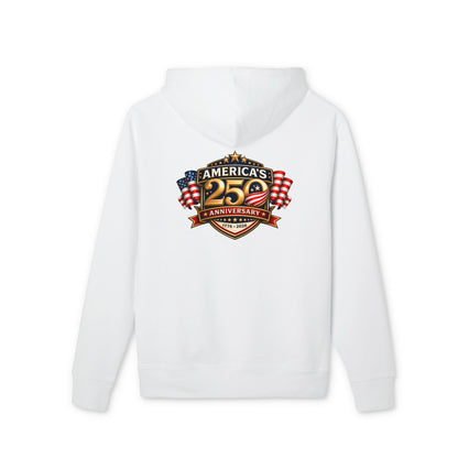 25th Anniversary America Logo Hoodie - Patriotic American Flag Crewneck
