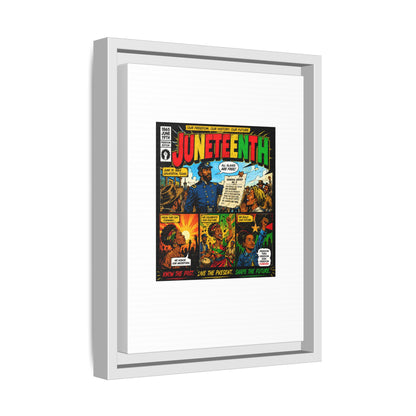 Juneteenth Comic Art Canvas - Framed Matte Wall Decor
