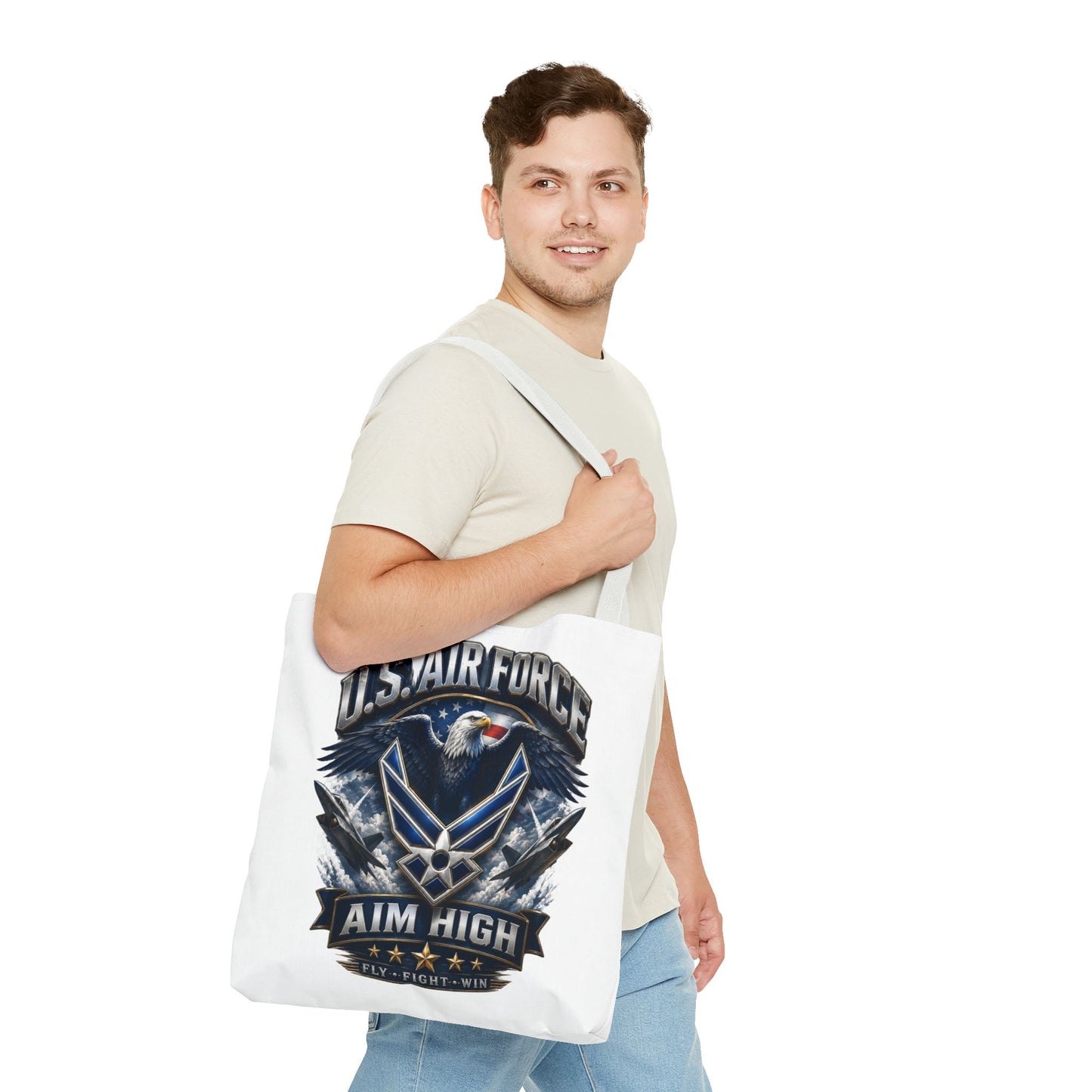 U.S. Air Force Aim High Tote Bag — Patriotic Eagle Military Tote