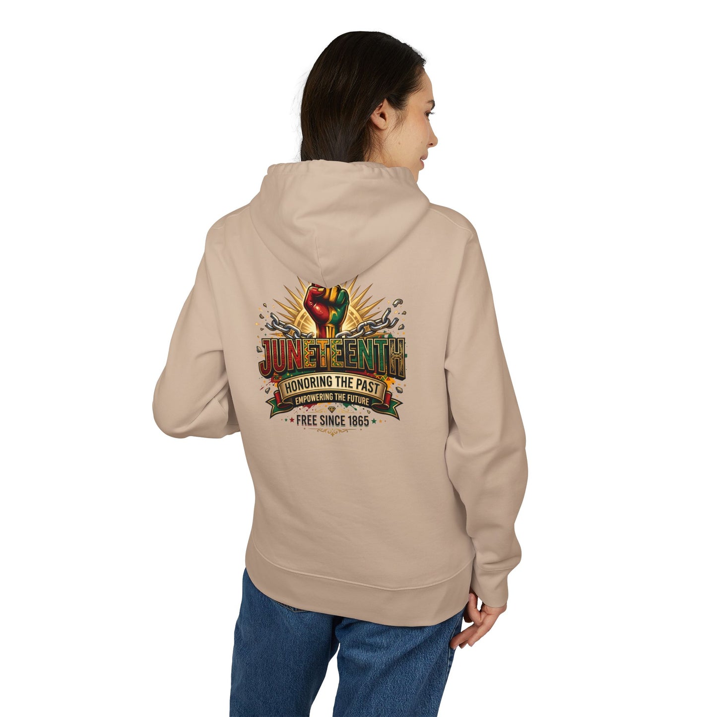 Juneteenth Hoodie – "Honoring the Past, Free Since 1865" Celebration Sweatshirt
