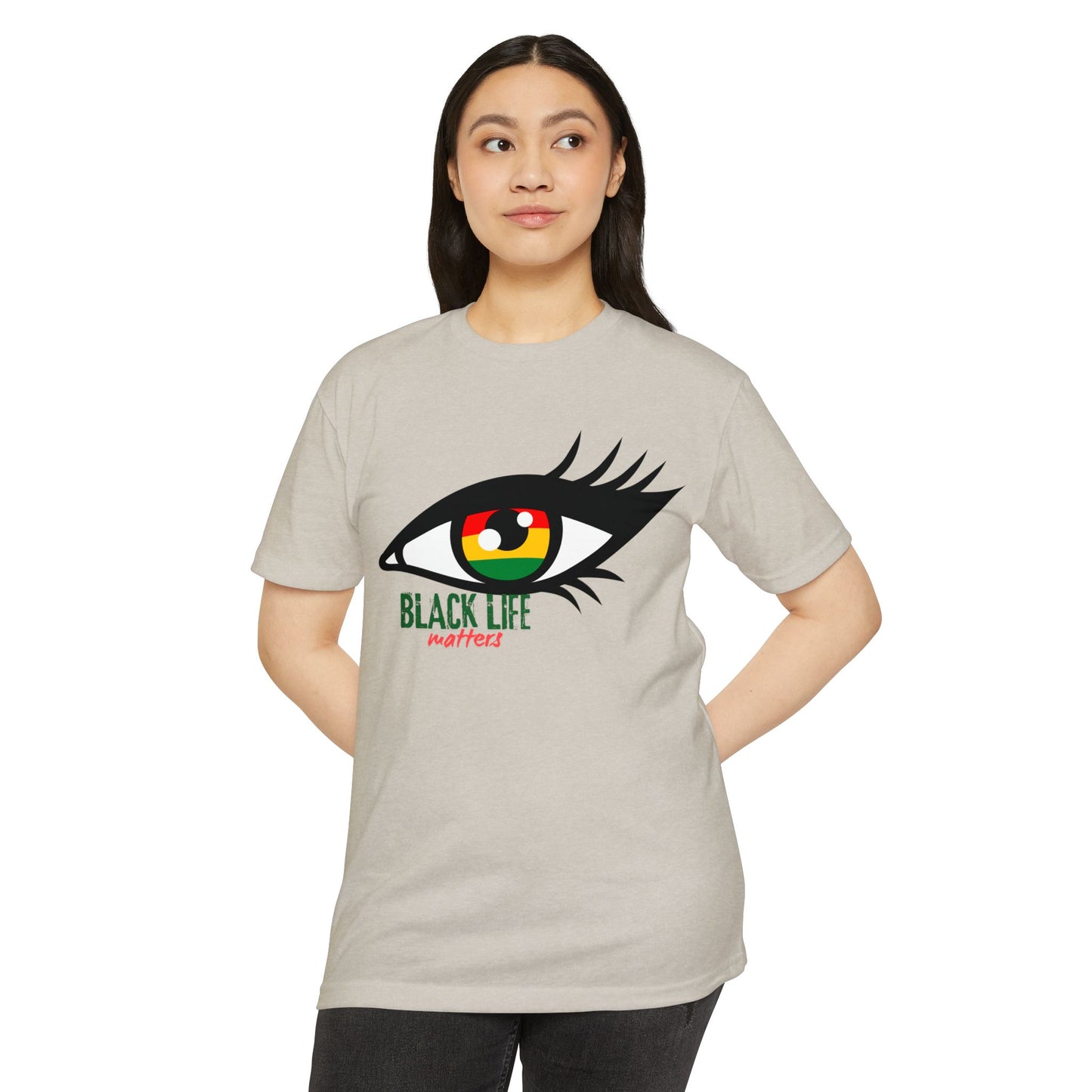Black Life Matters Eye T-Shirt — Afrocentric RBG Pride Graphic Tee