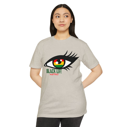 Black Life Matters Eye T-Shirt — Afrocentric RBG Pride Graphic Tee