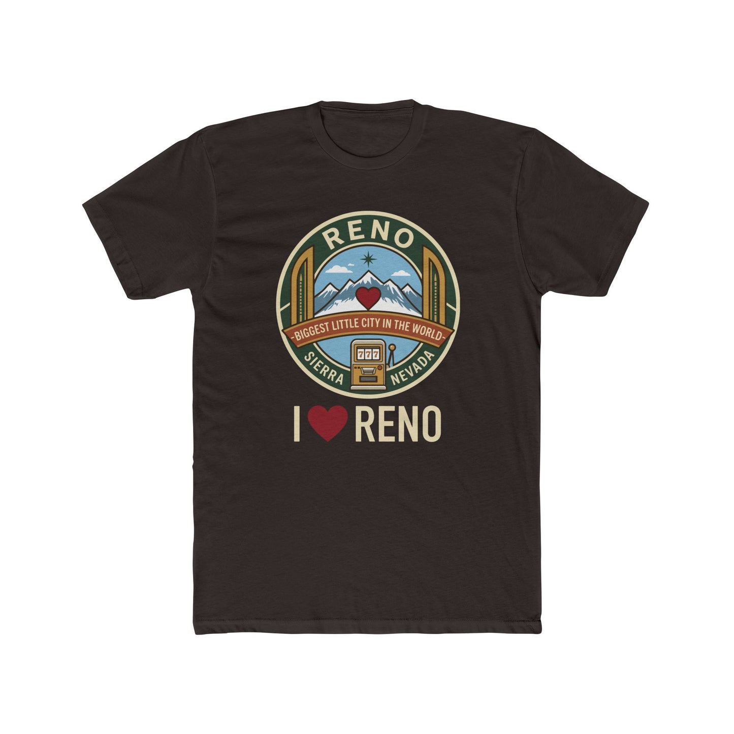 Reno Vintage Badge T-Shirt — I  Reno Retro Cityscape Tee