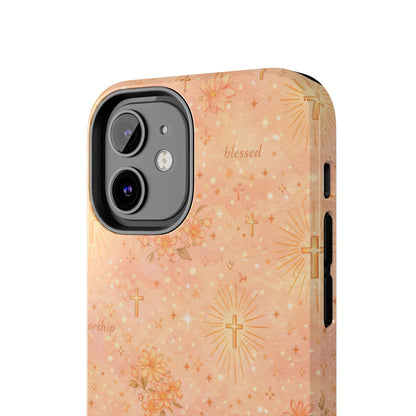 Blessed in Grace Phone Case | Christian floral iPhone Case