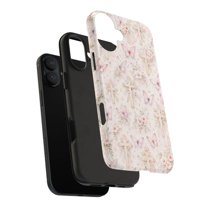 Blessed Wings Phone Case | Christian Floral iPhone Case