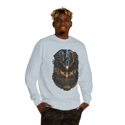 9/11 Memorial Sweatshirt — Never Forget Tribute Crewneck
