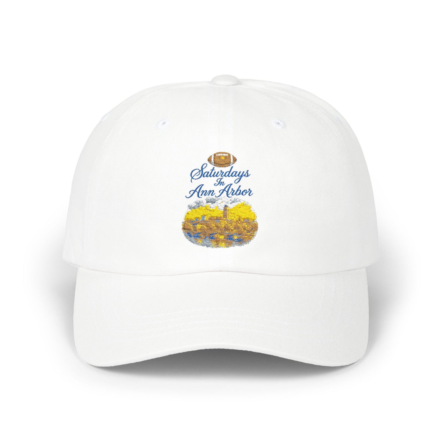Dad Cap — Saturdays Ann Arbor Floral Embroidered Baseball Hat