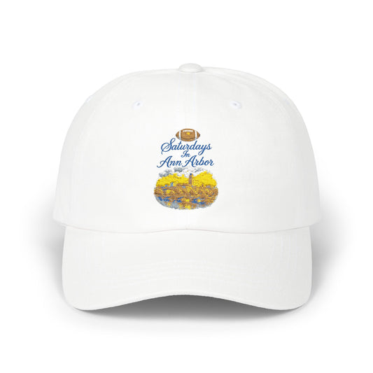Dad Cap — Saturdays Ann Arbor Floral Embroidered Baseball Hat