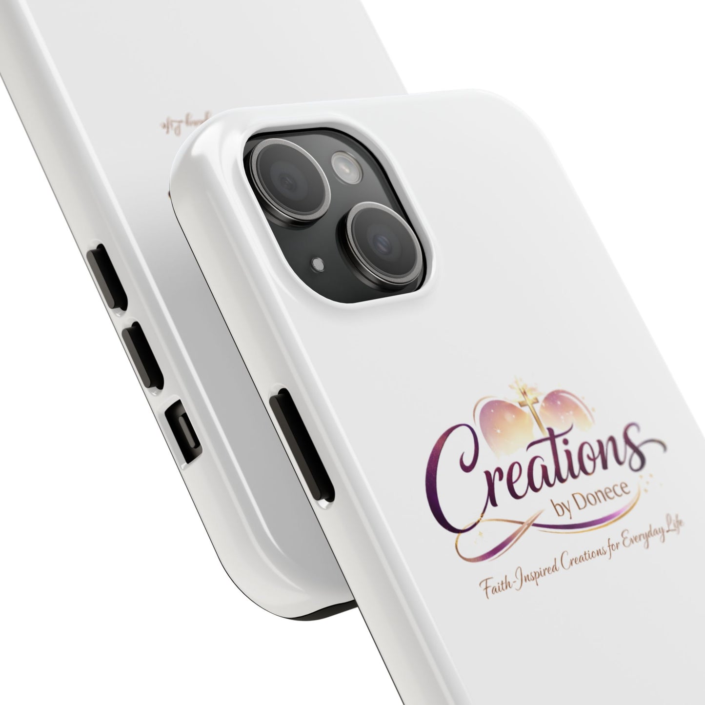 Tough Phone Case - "Creations by Donece" Logo Protective Cover