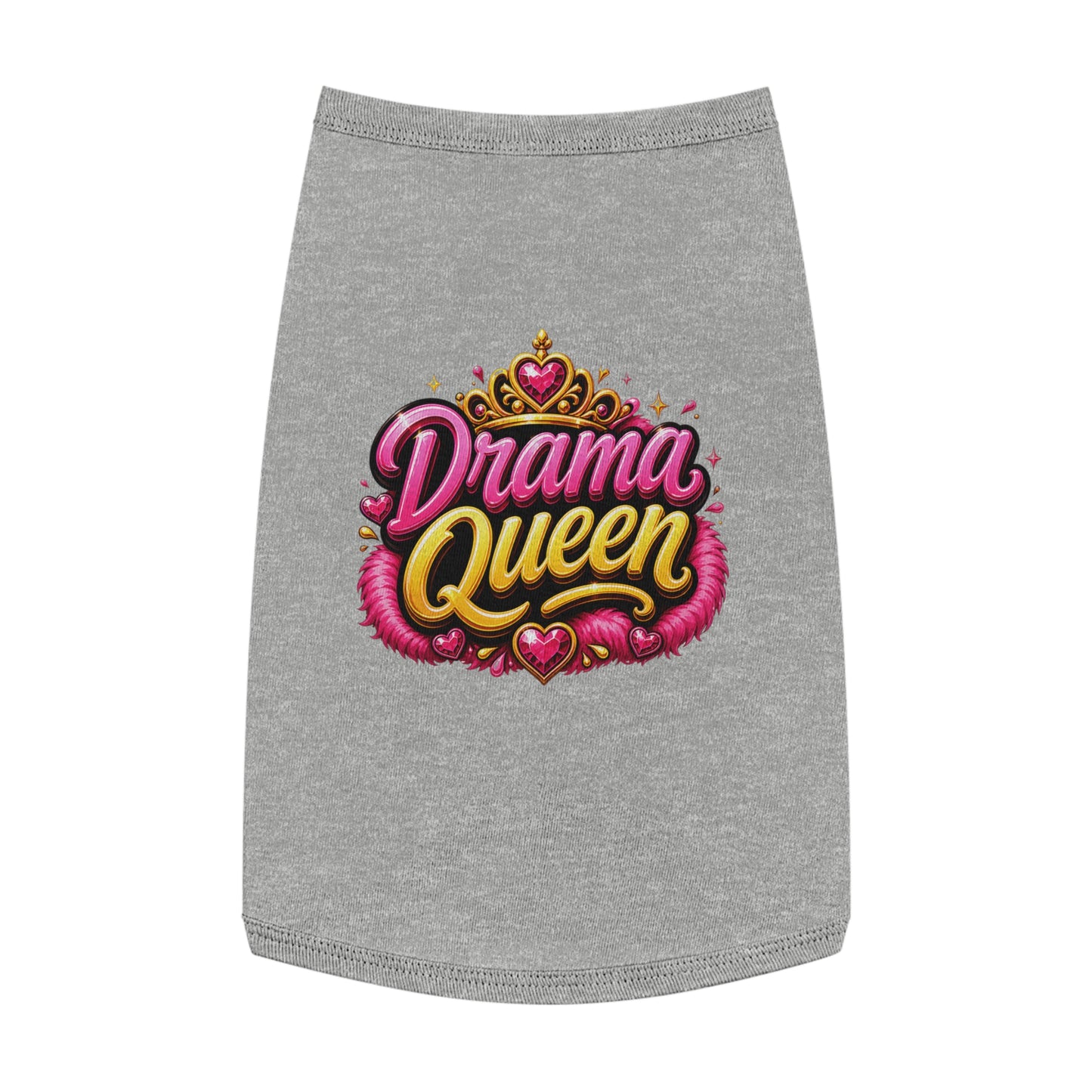 Drama Queen Pet Tank Top — Cute Royalty Dog Shirt
