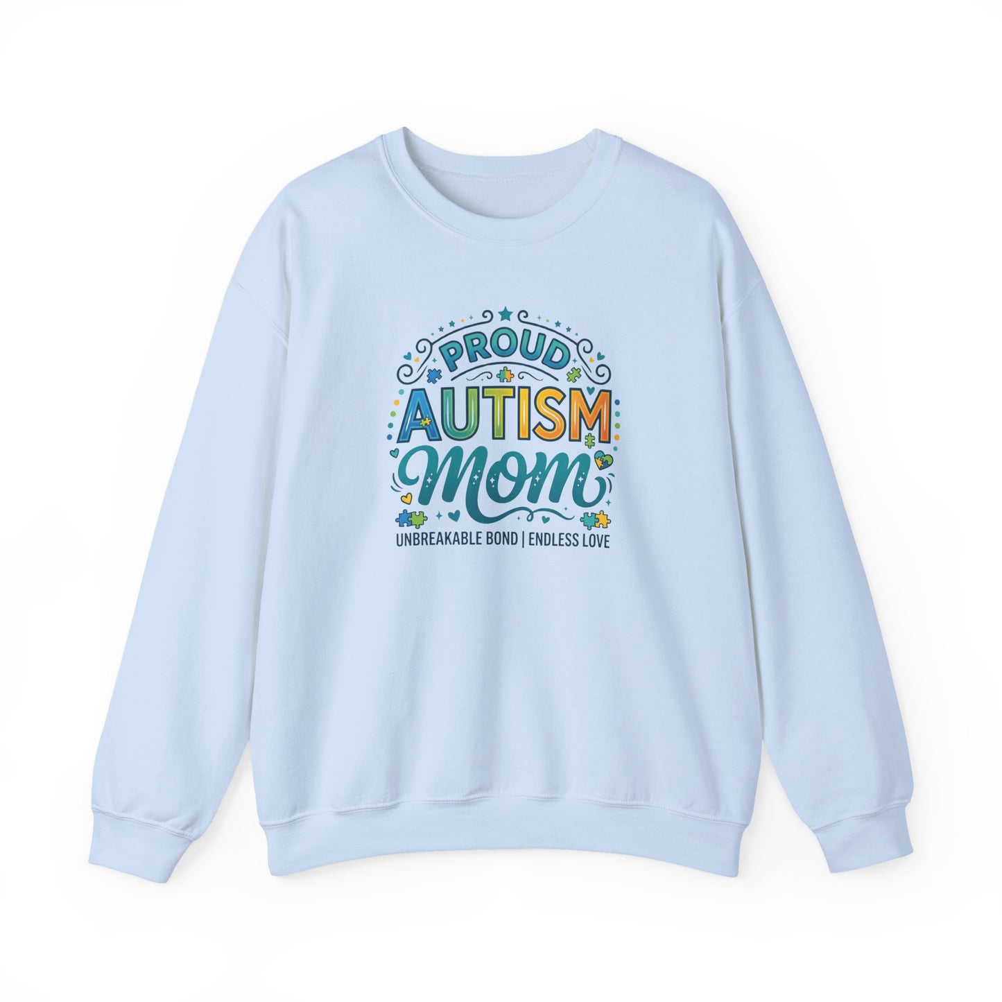 Proud Autism Mom Crewneck Sweatshirt