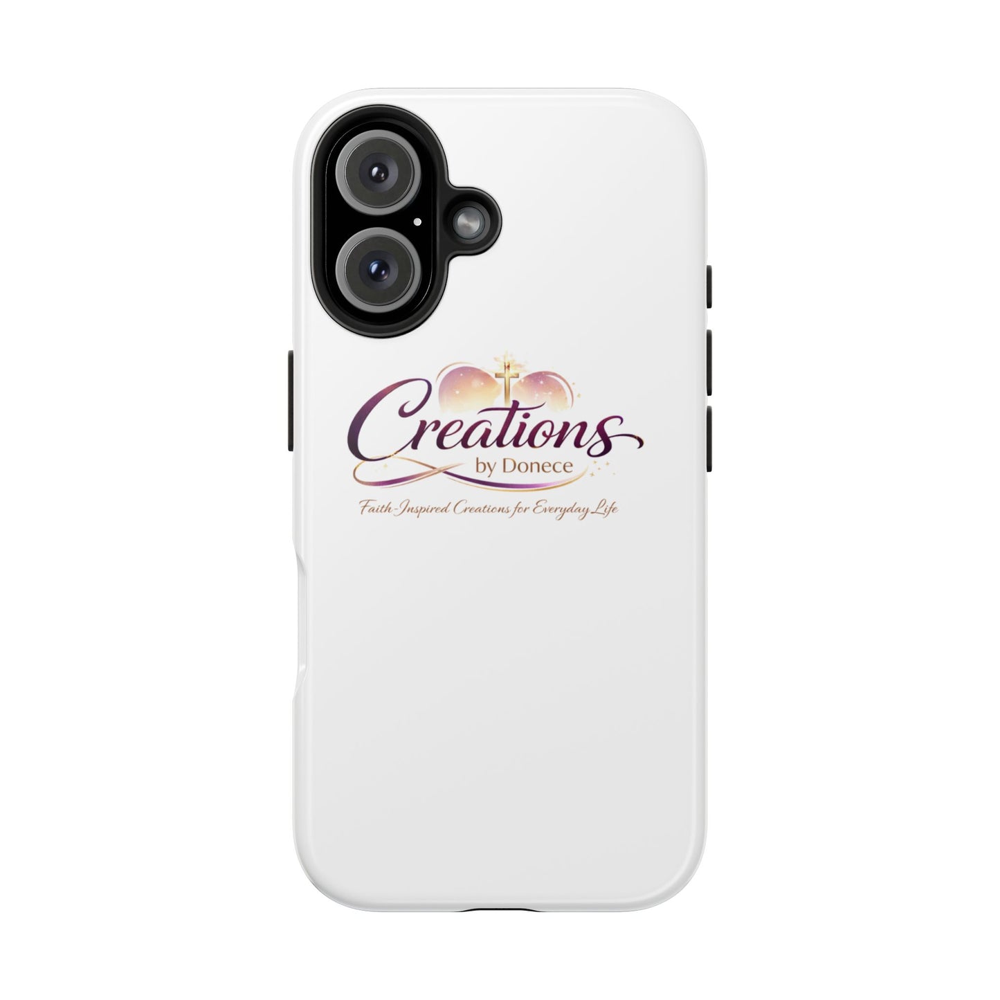 Tough Phone Case - "Creations by Donece" Logo Protective Cover