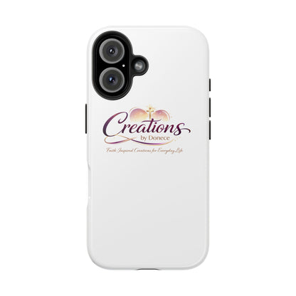 Tough Phone Case - "Creations by Donece" Logo Protective Cover