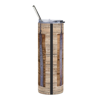 20oz Stainless Tumbler – "No One Measures Up to You Dad" Rustic Father's Day Travel Cup
