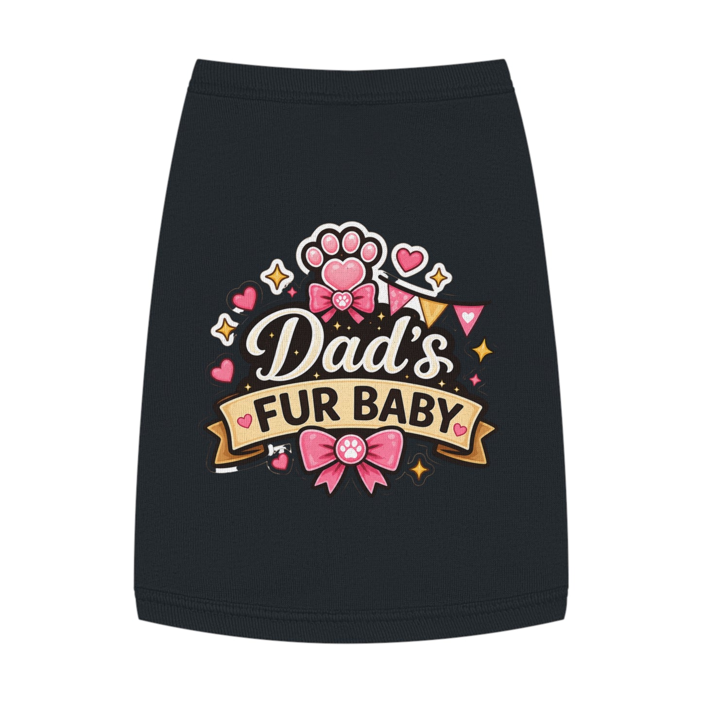 Dad's Fur Baby Pet Tank Top — Cute Paw Print Dog Shirt for Father's Day