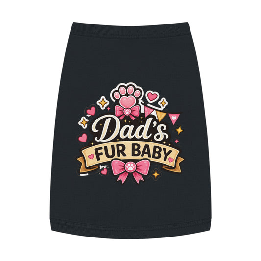 Dad's Fur Baby Pet Tank Top — Cute Paw Print Dog Shirt for Father's Day