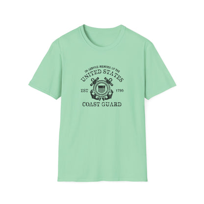 In-Service Member of the United States EST 1790 Coast Guard T-Shirt