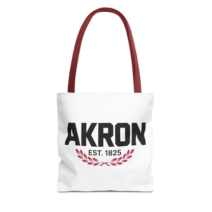 Akron Est. 1825 Tote Bag — City Pride Canvas Tote