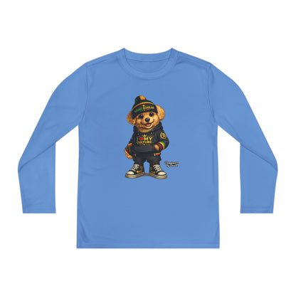 Youth Long Sleeve Tee — Streetwear Teddy Bear Graphic