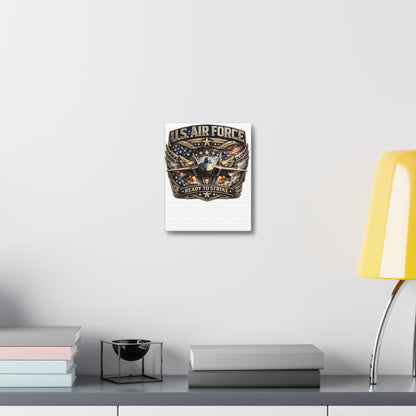 Stretched Canvas - U.S. Air Force "Ready to Strike" Fighter Jet Wall Art