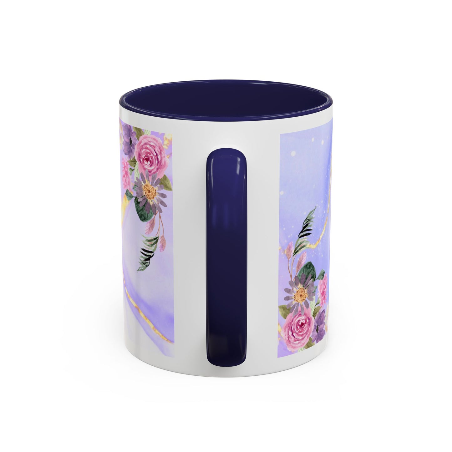 Mother Nutrition Facts Coffee Mug — Floral “Amazing Mom” 11/15oz Accent Mug
