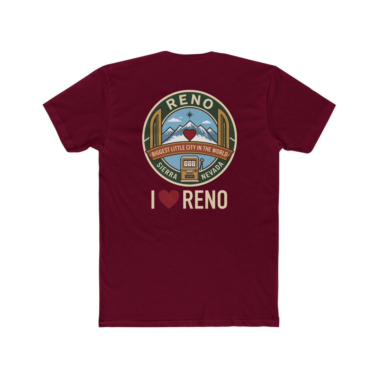 Reno Vintage Badge T-Shirt — I  Reno Retro Cityscape Tee