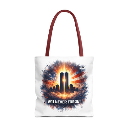 9/11 Never Forget Memorial Tote Bag — Twin Towers Tribute Tote