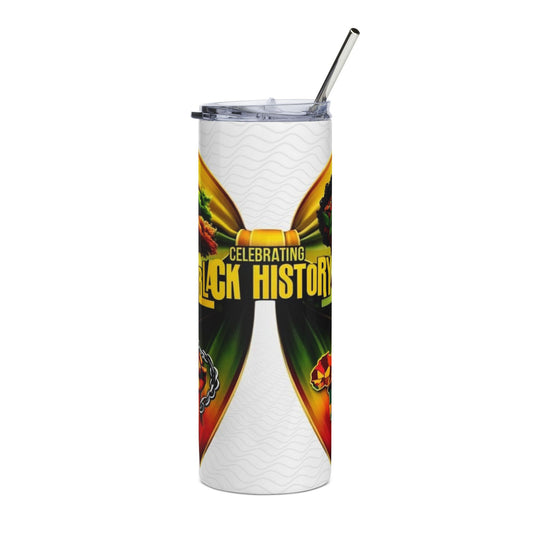 Black History Celebration Stainless Steel Tumbler — 20oz