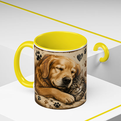 Coffee Mug – "A House Is Not A Home Without Paws" Pet Lover Accent Mug