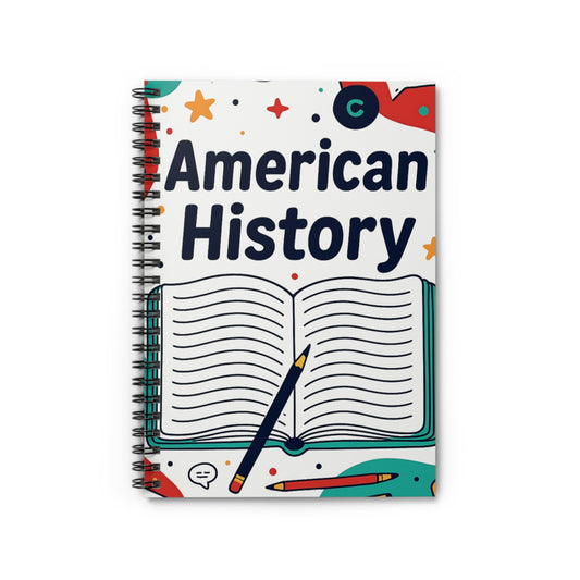 American History Spiral Notebook – Ruled Notes for Students & Teachers