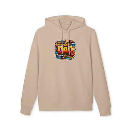 Dad Graphic Hoodie – Colorful ‘DAD’ Crown Design, Funny Loving Protector Gift for Father’s Day