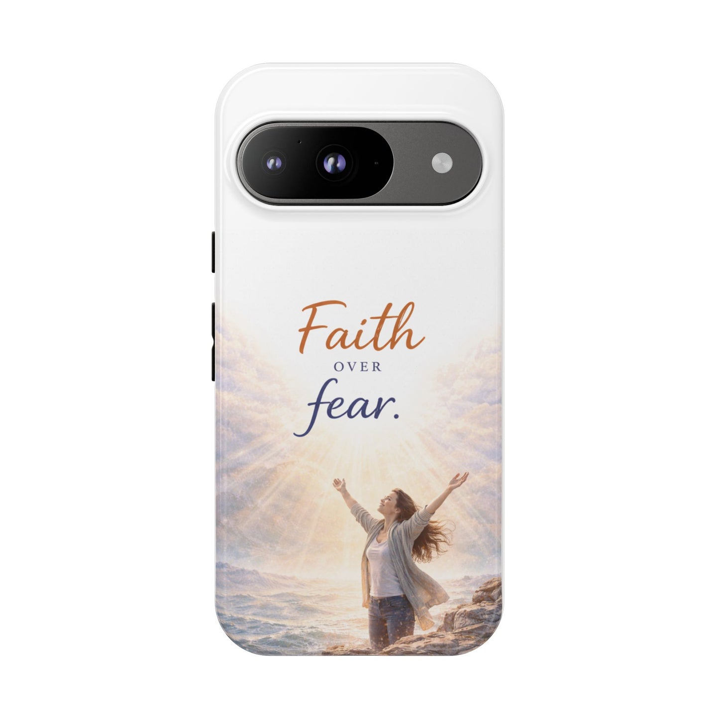 Faith Over Fear Phone Case — Inspirational Christian iPhone Cover