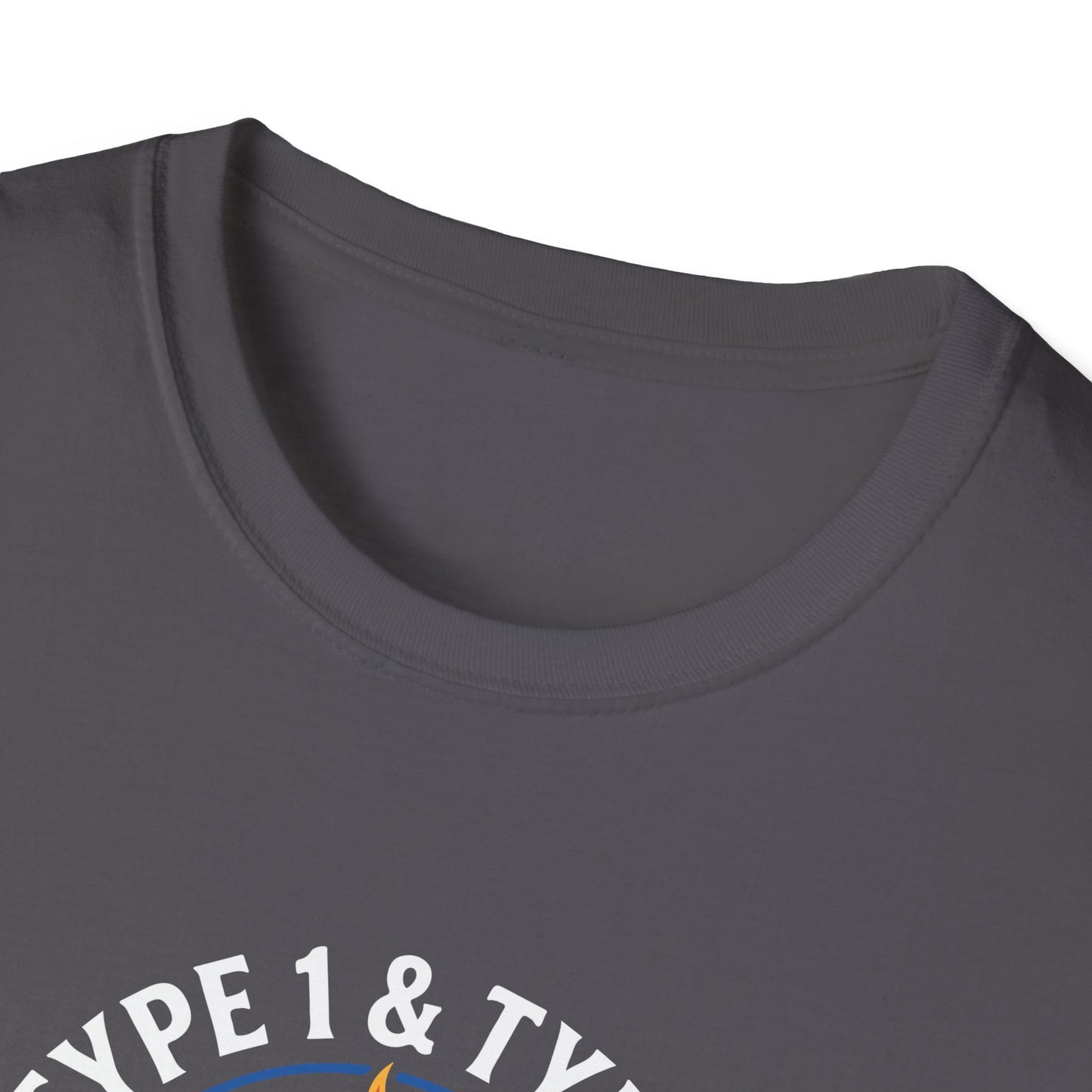 Type 1 & Type 2 Find a Cure Diabetes Awareness T-Shirt