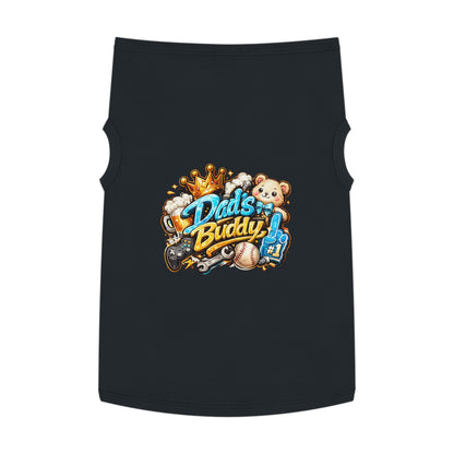Dad's Buddy Pet Tank Top — Cute Teddy, Sports & Gamer Graphic Dog Shirt