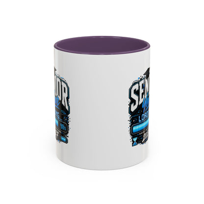 Senior Year Loading 2027 Accent Coffee Mug — Graduation Gift Cup (11/15oz)