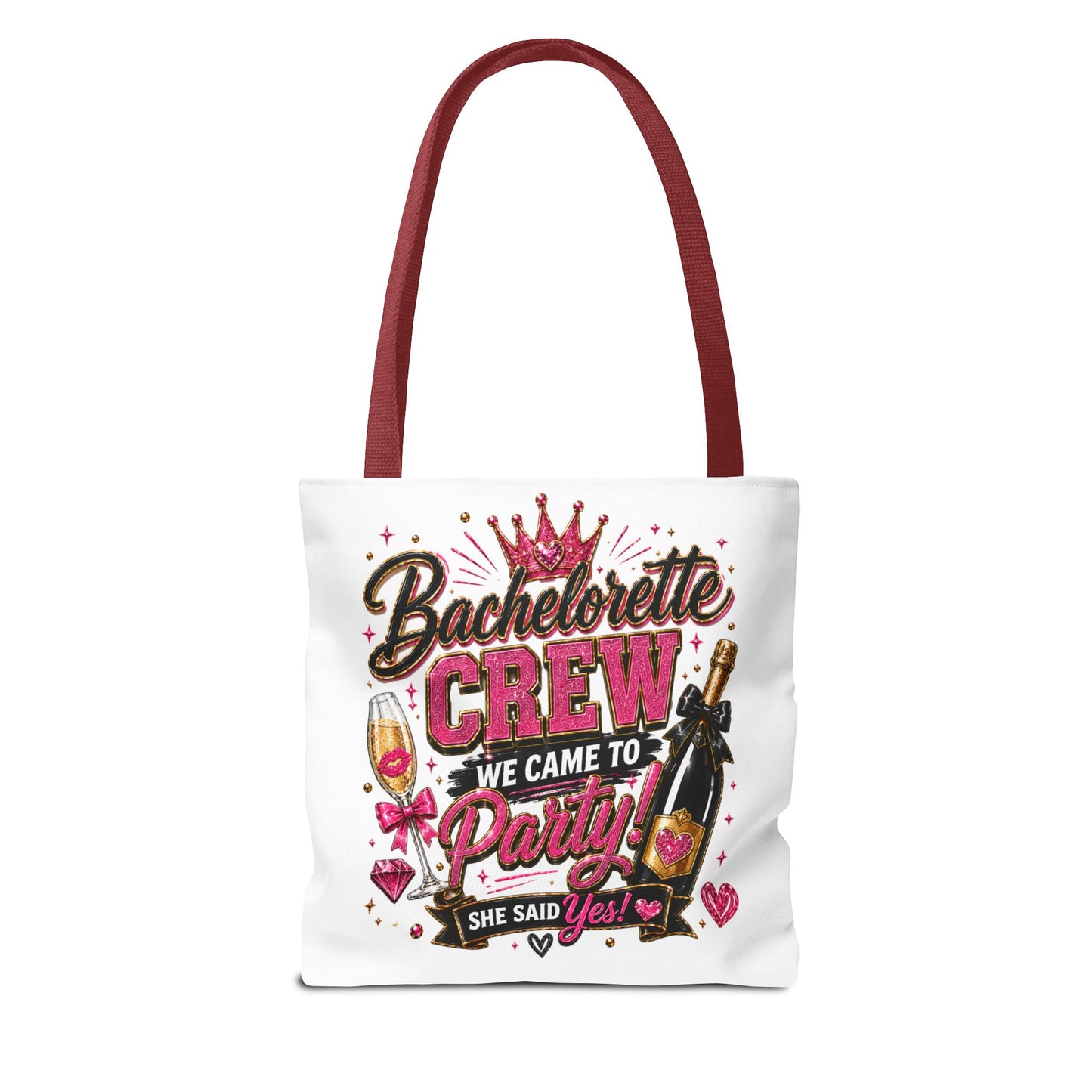 Bachelorette Crew Party Tote Bag — 'We Came to Party' Bridal Shower Gift