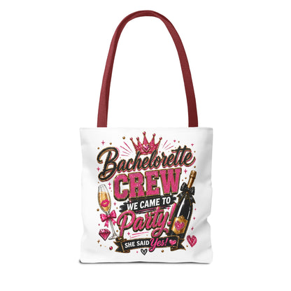 Bachelorette Crew Party Tote Bag — 'We Came to Party' Bridal Shower Gift