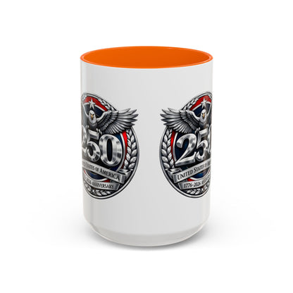 250th USA Bicentennial Eagle Coffee Mug — 1776–2026 Anniversary Accent Mug