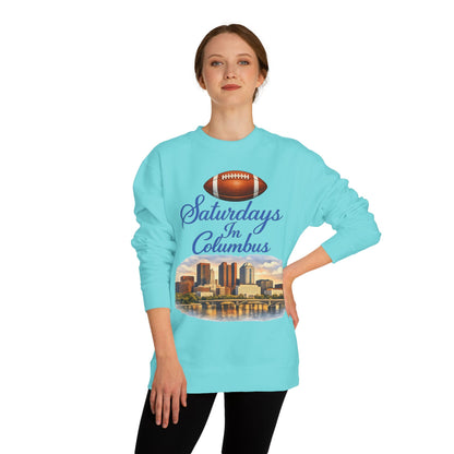 Saturdays in Columbus Sweatshirt — Football City Skyline Crewneck
