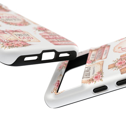 Faith Phone Case — 'Jesus Saves' Floral Christian Scripture iPhone Case