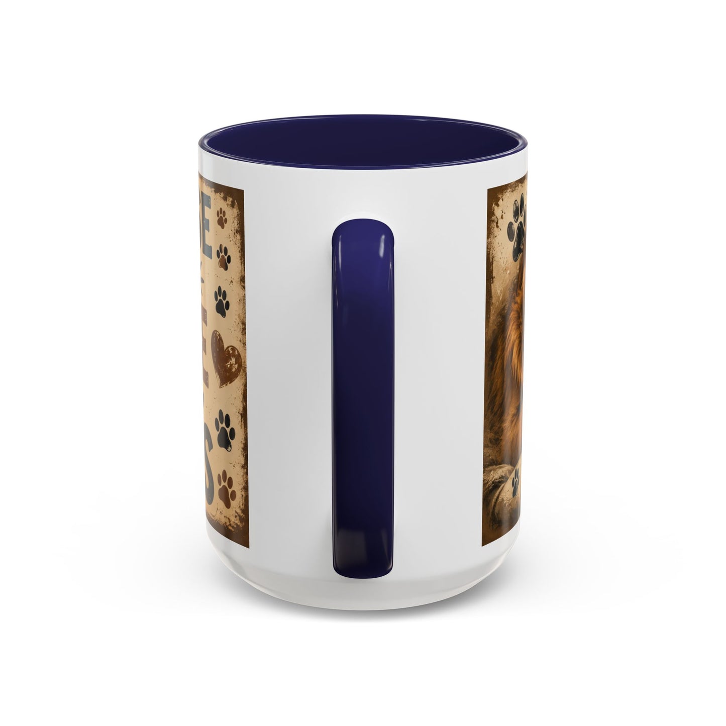 Coffee Mug – "A House Is Not A Home Without Paws" Pet Lover Accent Mug