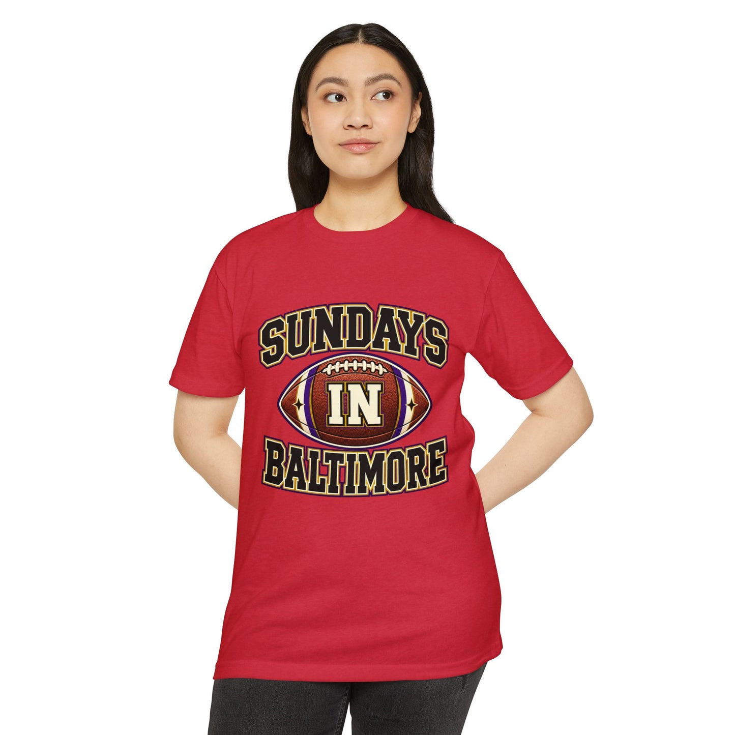 Sundays in Baltimore Football T‑Shirt