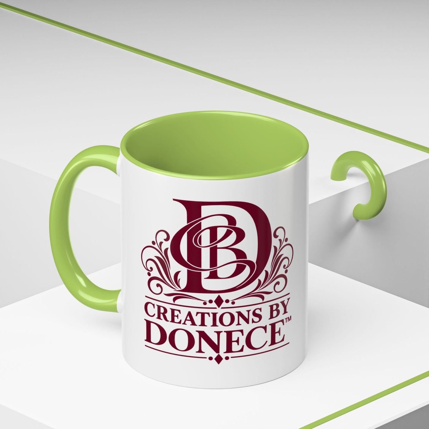 Creations by Donece Logo Accent Coffee Mug (11/15oz)