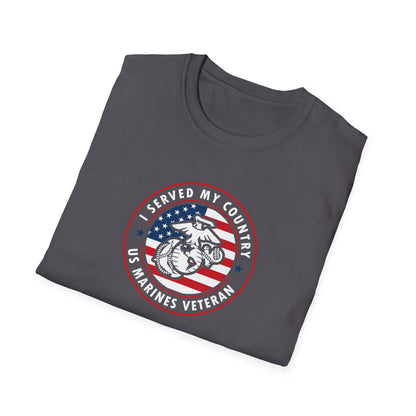 I Served My Country US Marines Veteran T-Shirt